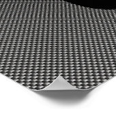 Faux Carbon Fiber Cycling Poster (Hoek)