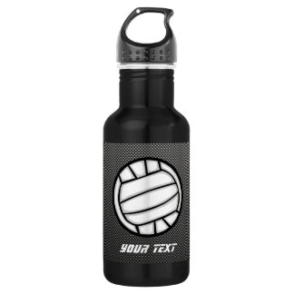 Faux Carbon Fiber Volleyball Waterfles