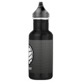 Faux Carbon Fiber Volleyball Waterfles (Rechts)