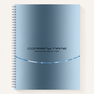 Faux Carnet en acier inoxydable métallique
