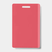 Faux Carnet Rouge Bureau Hall Pass Badge (Arrière)