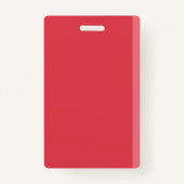 Faux Carnet Rouge Bureau Hall Pass Badge (Dos)