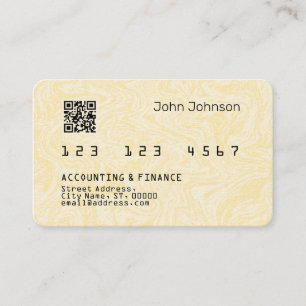 Faux carte de crédit ou de débit look motif en boi