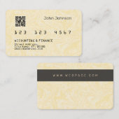 Faux carte de crédit ou de débit look motif en boi (Devant / Derrière)