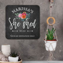 Faux Chalkboard Brosse Florale Script She Shopping