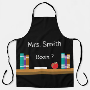 Faux chalkboard tablier d'enseignant personnalisé