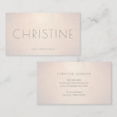 faux champagne glitter visitekaartje (Voorkant / Achterkant)