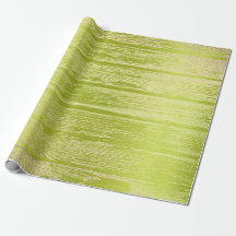 Faux Champaigne Gold Wood Shabby Lime Green