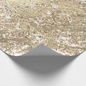 Faux Champaigne Roos Goud Marmer Metallic Sparkly Cadeaupapier (Hoek)