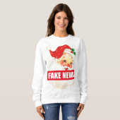 Faux chandail de pullover de Père Noël de (Devant entier)
