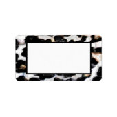 Faux Cheetah Design - open lijst Label (Voorkant)