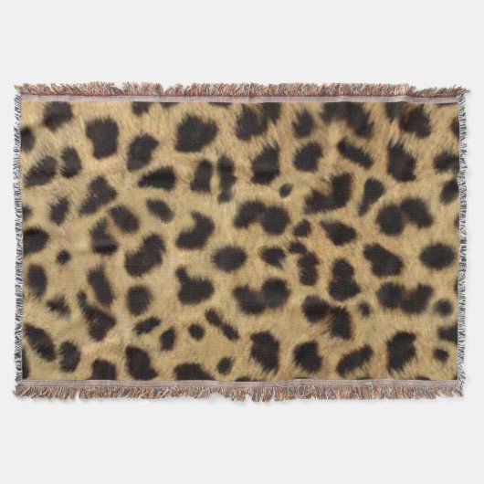Faux Cheetah Skin Deken (Voorkant)
