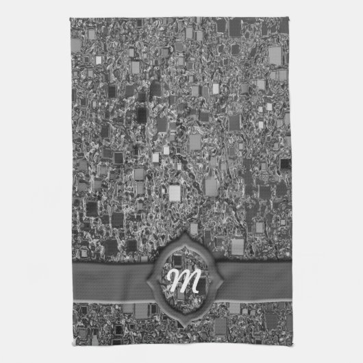 Faux Chrome Mini Box Achtergrond Theedoek (Verticaal)