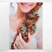 faux chunky glitter opal tri-fold brochure drieluik uitnodiging (Binnenkant midden)