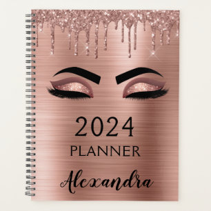 Faux-cils Rose Gold 2023 Rose Pailletés