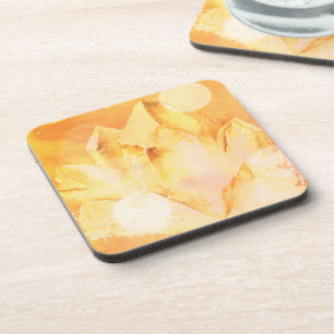 *~* Faux Citrine Chakra Crystal Energy Healing Drankjes Onderzetter