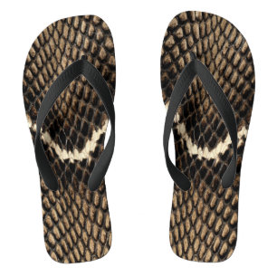 Faux Cobra Snake Skin Teenslippers