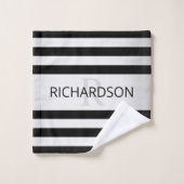 Faux Contemporain Silver Ombre Grandes Tailles & N (Gant de toilette)