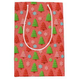 Faux Cookies in Clay Christmas Gift Wrap Medium Cadeauzakje