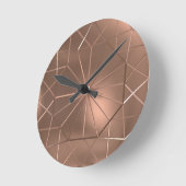 Faux Copper Colored Octagon Round Wall klok (Hoek)