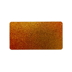 Faux Copper Gold Yellow Glitter Background Sparpin Etiket