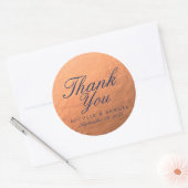 Faux Copper Hartelijk dank voor Stickers (Envelop)