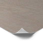 Faux Copper Sequins op Taupe Linen Poster (Hoek)