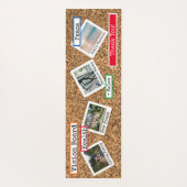 Faux Cork Custom Photo Collage Vision Board Mat (Achterkant)