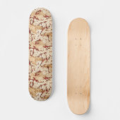 Faux Cork met Bruine Marmer Inserts Skateboard (Voorkant)