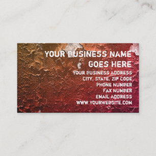 Faux Crackle Peeling Paint Grunge Design Visitekaartje