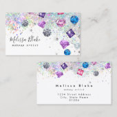 faux cristaux et carte de visite de parties scinti (Devant / Derrière)