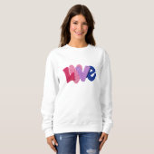 Faux Crochet Love Design Sweatshirt (Devant entier)