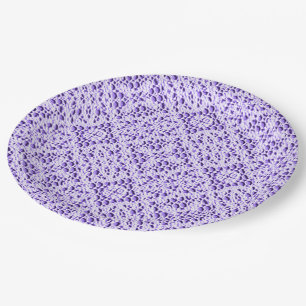 Faux Crochet Mauve Papieren Bordje