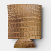 Faux Crocodile Leather Animal Skin Pattern Blikjeskoeler (Achterkant)