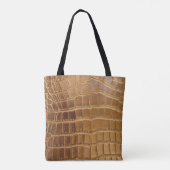 Faux Crocodile Leather Animal Skin Pattern Draagtas (Achterkant)