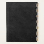 Faux cuir aspect noir or monogramme 2024 (Dos)