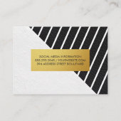 Faux Cuir Blancs Étiquette Métal Or (Dos)