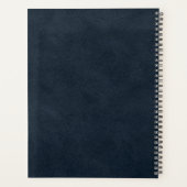 Faux Cuir Bleu Marine Rose Gold Monogram 2025 (Dos)