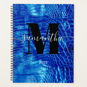 Faux cuir bleu royal Signature Monogramme 2025