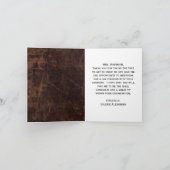 Faux Cuir Brown/Or Merci exécutif personnalisé (Intérieur)