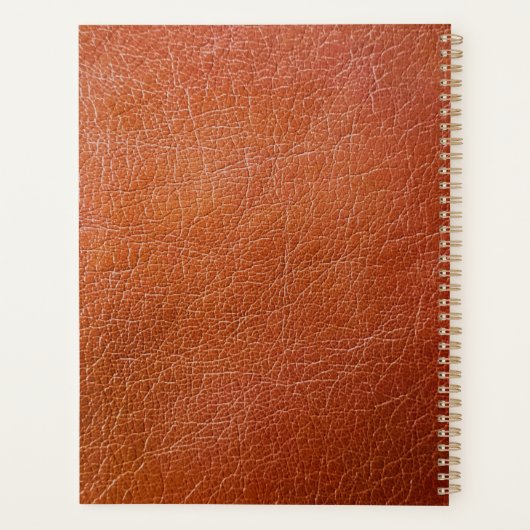 Faux cuir marron (Dos)