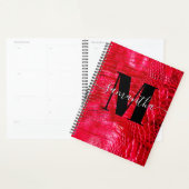 Faux Cuir Rouge Signature Monogram 2025 (Devant avec enveloppe)