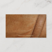 Faux Cuir Rustique Cartes de visite (Dos)