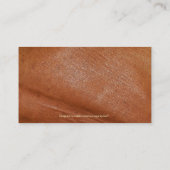 Faux Cuir Rustique Cartes de visite (Dos)