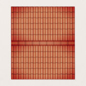 Faux dak tegels visitekaartjes (Buitenkant ongevouwen)