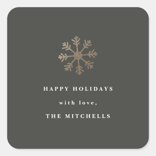 Faux de neige | Autocollant de vacances (Devant)