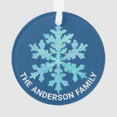 Faux de neige - Bleu Opéra - 2 photos de Noël tour (dos)