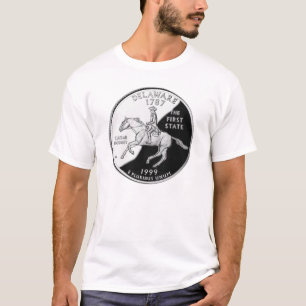 Faux Delaware State Quarter T-shirt