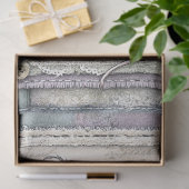 Faux Denim & Lace Fantasy Muis Decoupage Tissuepapier (Geschenk)