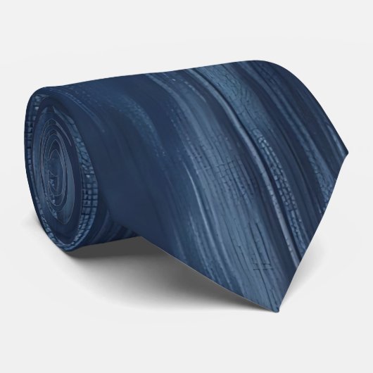 Faux Denim Texture Stropdas (Opgerold)